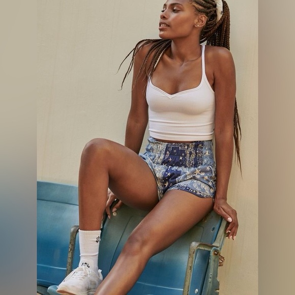 FP Movement The Way Home printed shorts M buti bandana print - Picture 3 of 13